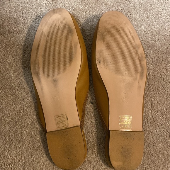 J. Crew Tan Ballet Flat Slides with bow - Picture 4 of 4